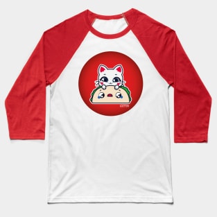 japanese taco and kawaii cat Baseball T-Shirt